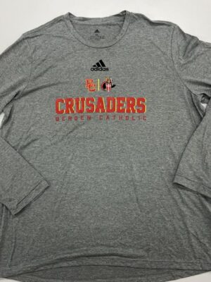 Adidas Pregame Long Sleeve Gray Tee