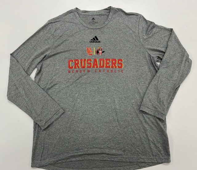 Adidas Pregame Long Sleeve Gray Tee